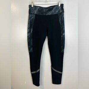 Sweaty Betty Black/Blue Marble High Rise Leggings Size Large